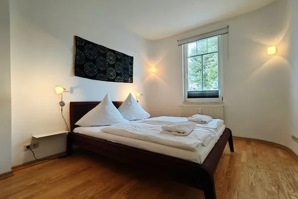 Schlafzimmer  Meerblick-Ferienwohnung - Villa Bertha's Heim