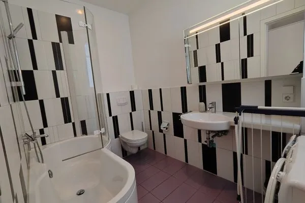 Badezimmer  Meerblick-Ferienwohnung - Villa Bertha's Heim
