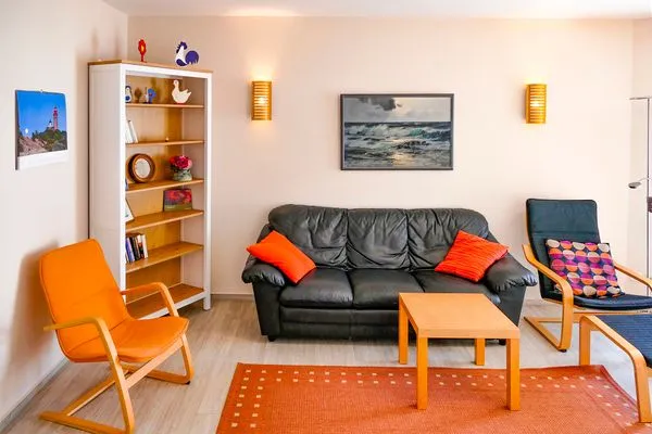 Wohnzimmer  Ferienappartement Fraenzi - mit herrlichem Meerblick