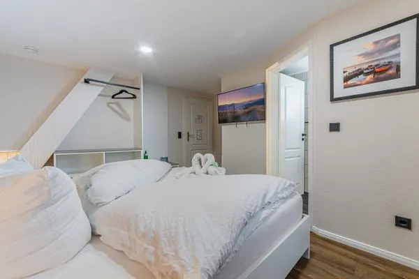 Schlafzimmer  Hotel Seepferdchen | Zimmer 1 | Eckernförde