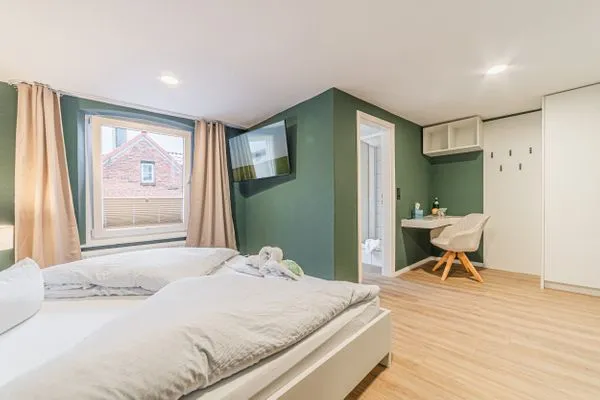 Schlafzimmer  Hotel Seepferdchen | Zimmer 6 | Eckernförde