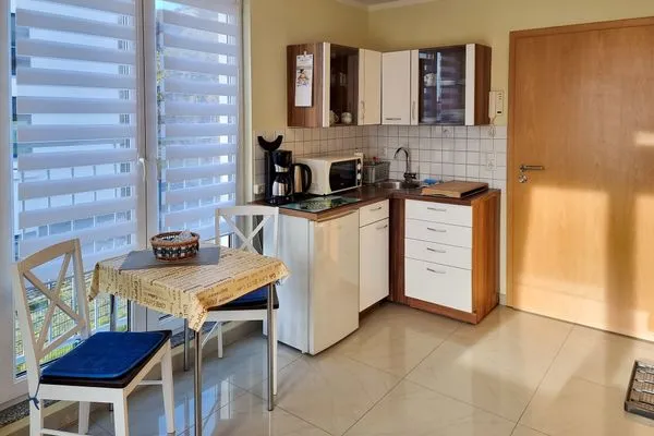 Küche / Küchenzeile  Ferienhaus Zum Kreideblick, App. Seesternchen