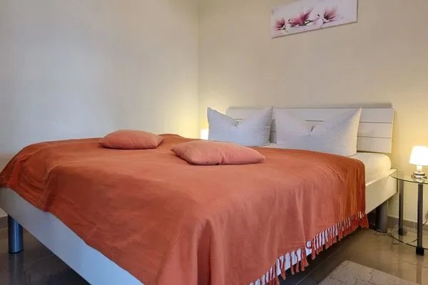 Schlafzimmer  Ferienhaus Zum Kreideblick, App. Seesternchen
