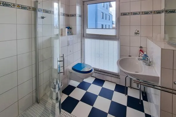 Badezimmer  Ferienhaus Zum Kreideblick, App. Seesternchen
