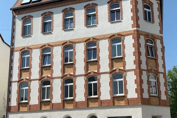 Fassade / Eingang  Gemütliches Appartement "Maria" in Zeitz mit 3 Schlafzimmern