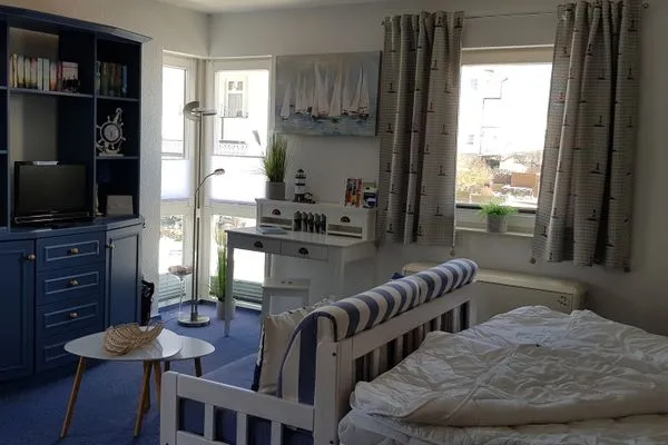 Wohnzimmer  Wohnung 10 - Kleiner Leuchtturm- in der Villa Monika