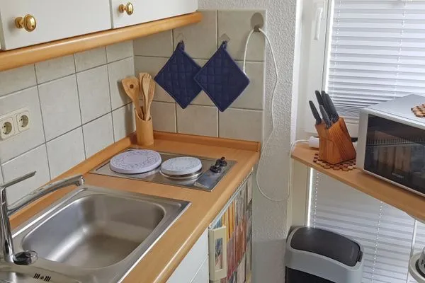 Küche / Küchenzeile  Wohnung 10 - Kleiner Leuchtturm- in der Villa Monika