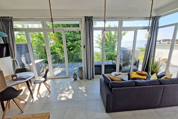 Wohnzimmer  Villa Küstenperle - App. Auszeit - Meerblick pur!