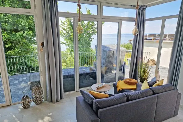 Wohnzimmer  Villa Küstenperle - App. Auszeit - Meerblick pur!
