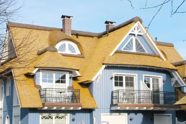 Aussenansicht Rückseite  de Obendtied - Wohnung 6 "Reet"