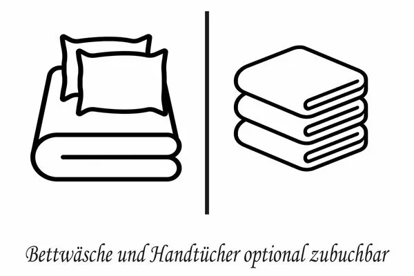 Bettwäsche und Handtücher optional zubuchbar  de Obendtied - Wohnung 4