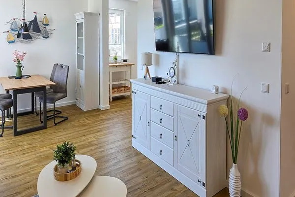 Wohnzimmer  Aparthotel am Nationalpark, Wohnung Wald & Meer - modern und rollstuhlgeeignet