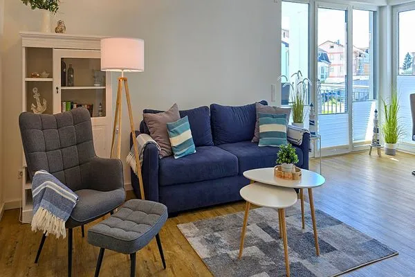 Wohnzimmer  Aparthotel am Nationalpark, Wohnung Wald & Meer - modern und rollstuhlgeeignet