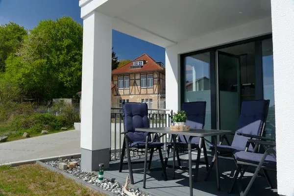 Balkon  Aparthotel am Nationalpark, Wohnung Wald & Meer - modern und rollstuhlgeeignet