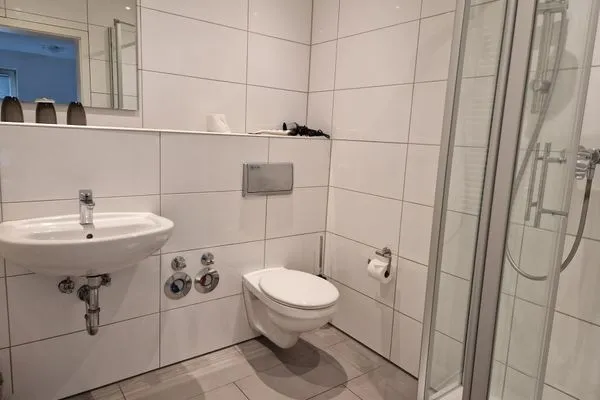 Badezimmer  Villa Monika, App. 5 Steuerbord - 2-Raum-Appartement mit Terrasse und Grill