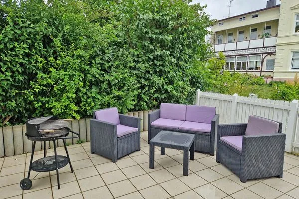 Terrasse  Villa Monika, App. 5 Steuerbord - 2-Raum-Appartement mit Terrasse und Grill