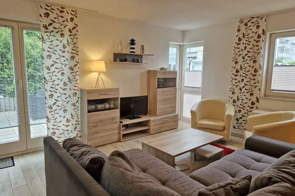 Wohnzimmer  Villa Monika, App. 5 Steuerbord - 2-Raum-Appartement mit Terrasse und Grill