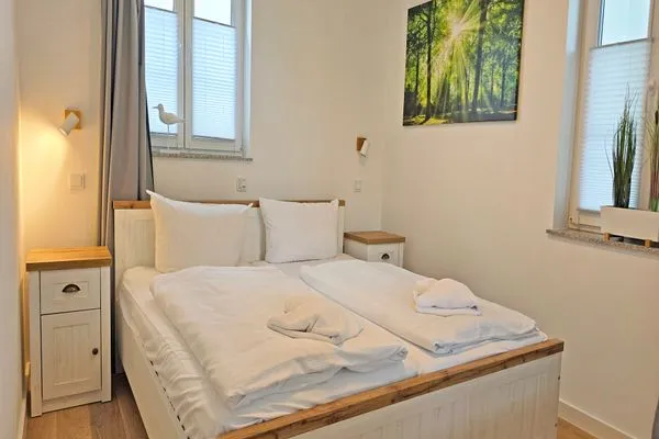 Schlafzimmer  Villa Küstenperle, App. Muschelblick - Meerblick pur!