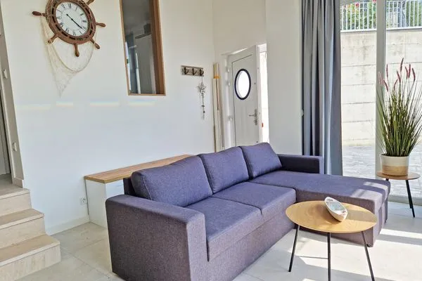 Wohnzimmer  Villa Küstenperle, App. Muschelblick - Meerblick pur!