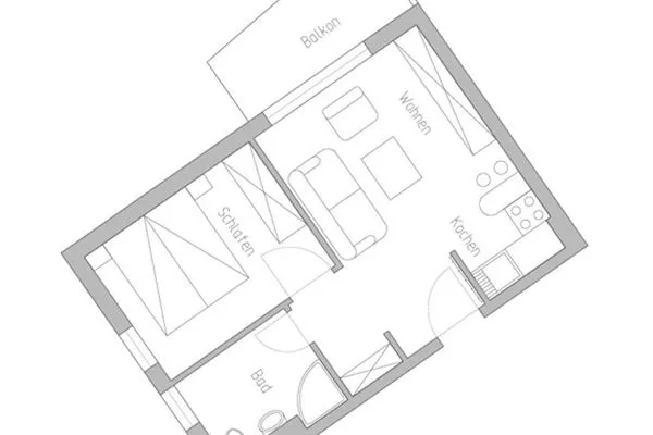 Grundriss  Schloonseevillen, Whg. 05