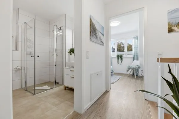 Badezimmer  Bernsteinquartier, Ferienhaus 6e