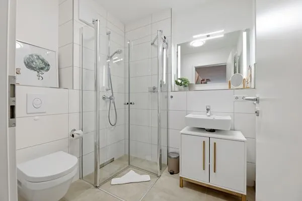 Badezimmer  Bernsteinquartier, Ferienhaus 6e