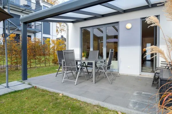 Terrasse  Bernsteinquartier, Ferienhaus 6e