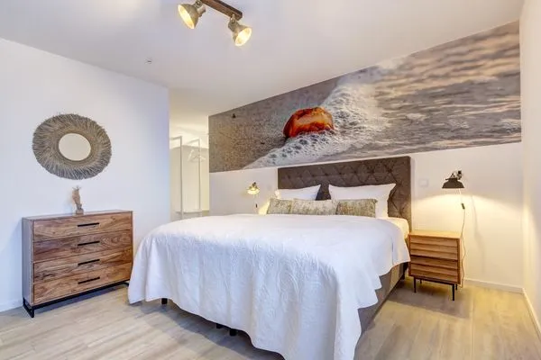 Schlafzimmer  Bernsteinquartier, Whg. 05.56 "Meeresgold"