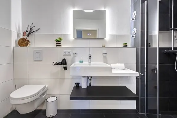 Badezimmer  Bernsteinquartier, Whg. 05.56 "Meeresgold"