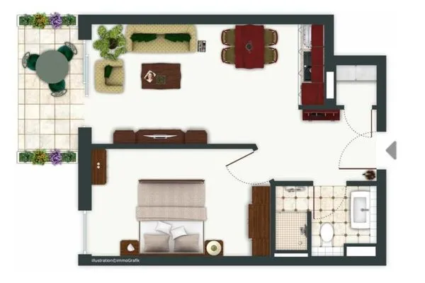 Grundriss  Residenz am Balmer See, Whg. 05