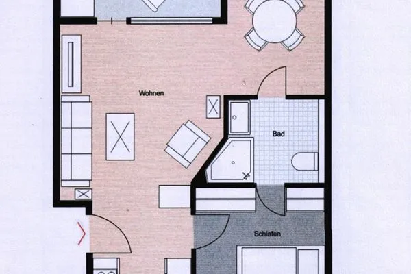 Grundriss  Seeblick, Whg. 222