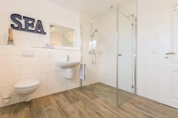 Badezimmer  Ferienhaus Bresewitz