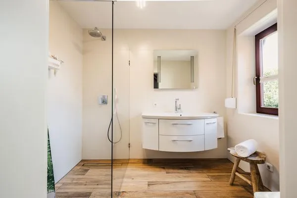 Badezimmer  Gartenidyll