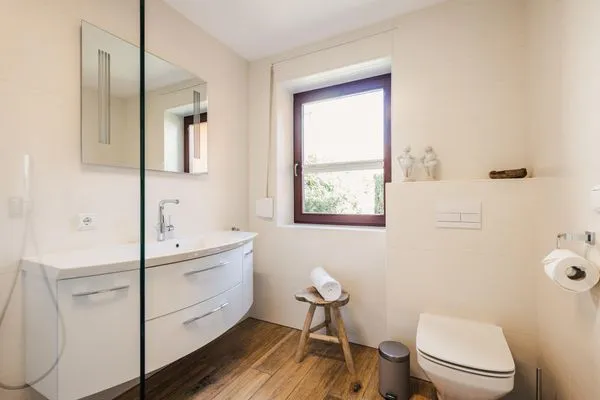 Badezimmer  Gartenidyll