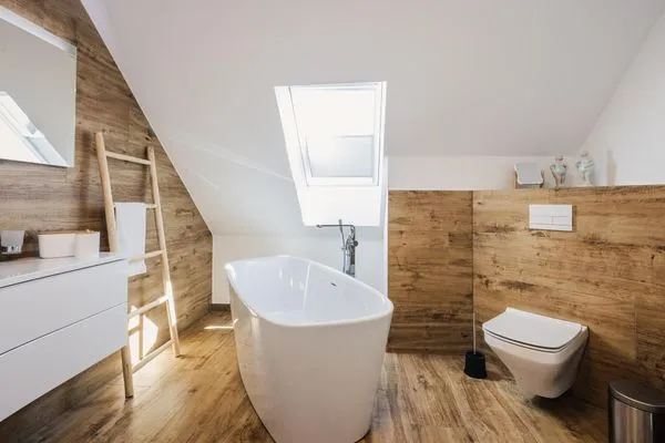 Badezimmer  Gartenidyll