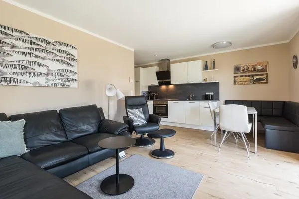 Wohnzimmer  Haus Muschelsucher, Birkenstraße 7a, App. 2