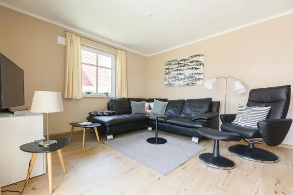 Wohnzimmer  Haus Muschelsucher, Birkenstraße 7a, App. 2