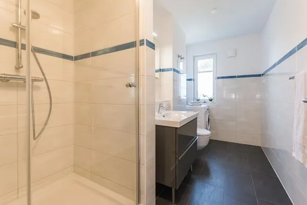 Badezimmer  Haus Muschelsucher, Birkenstraße 7a, App. 5