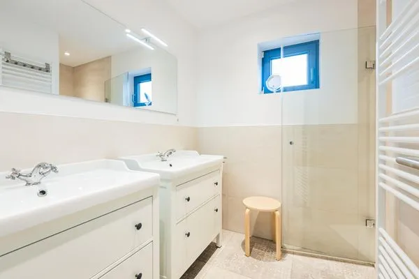 Badezimmer  Haus Muschelsucher, Dünenstraße 44, App. 1