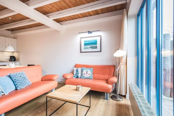 Wohnzimmer  Haus Muschelsucher, Dünenstraße 44, App. 2