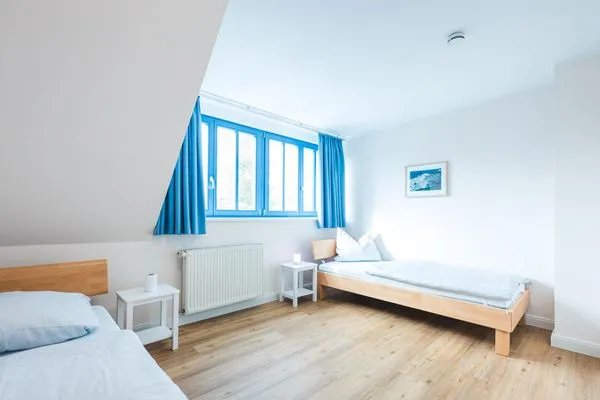 Schlafzimmer  Haus Muschelsucher, Dünenstraße 44, App. 2