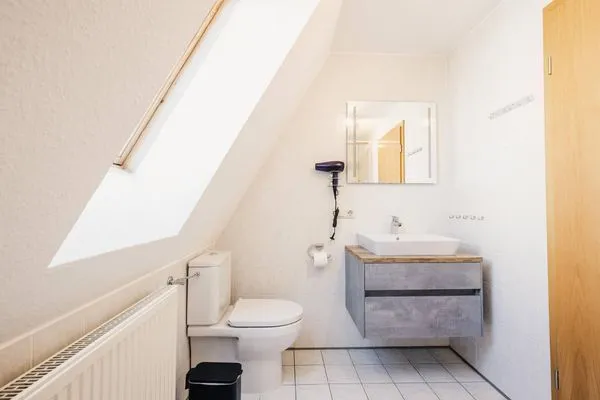 Badezimmer  kleiner Sanddorn