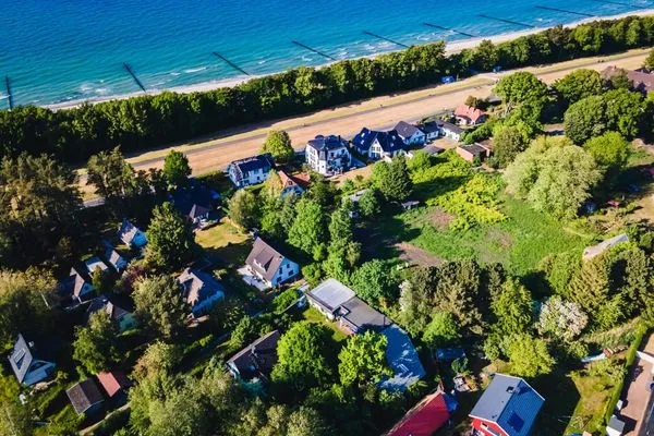 Vogelperspektive  Villa Baltic Knaakje