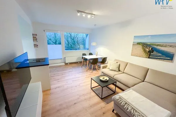 Wohnzimmer Haus Anton-Günther-Straße 16 Ferienwohnung Strandglück