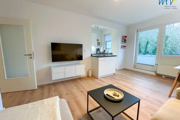 Wohnzimmer Haus Anton-Günther-Straße 16 Ferienwohnung Strandglück