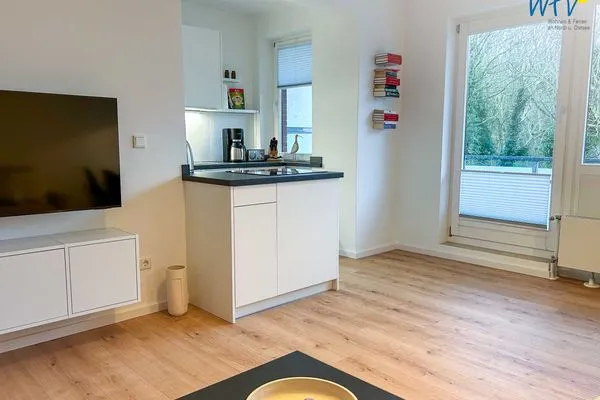 Wohnzimmer Haus Anton-Günther-Straße 16 Ferienwohnung Strandglück