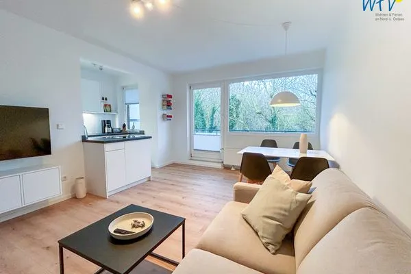 Wohnzimmer Haus Anton-Günther-Straße 16 Ferienwohnung Strandglück