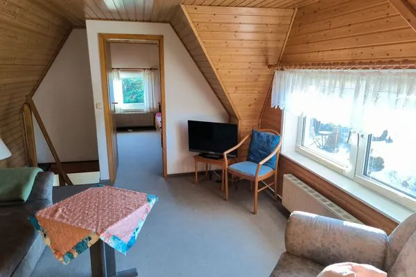 Wohnzimmer  Schwanensee Ferienhaus