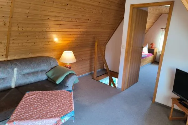 Wohnzimmer  Schwanensee Ferienhaus