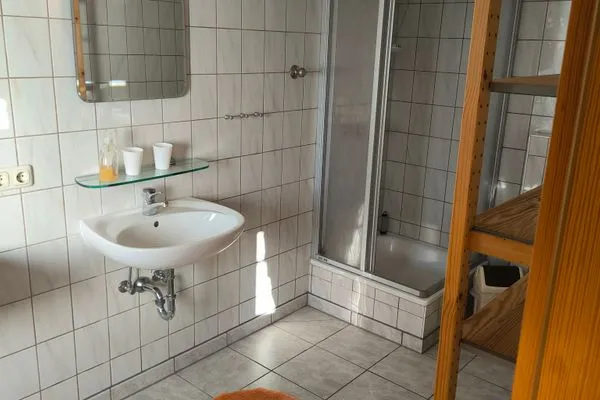 Badezimmer  Schwanensee Ferienhaus